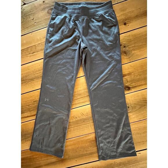 Under Armour Women's Semi Fitted Athletic Performance Pants. Grey. Size Medium - Picture 2 of 7